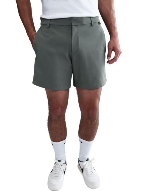 Nike 24.7 PerfectStretch Dri-FIT Flat Front Shorts in Smoke Grey/Black/Nano Grey at Nordstrom