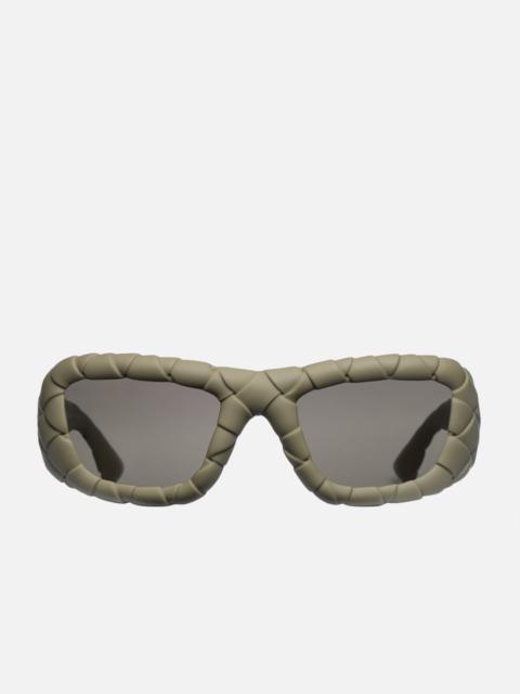 Bottega Veneta INTRECCIATO RECTANGULAR SUNGLASSES