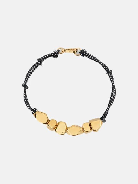 Plan C CORD NECKLACE WITH GOLDEN STONES