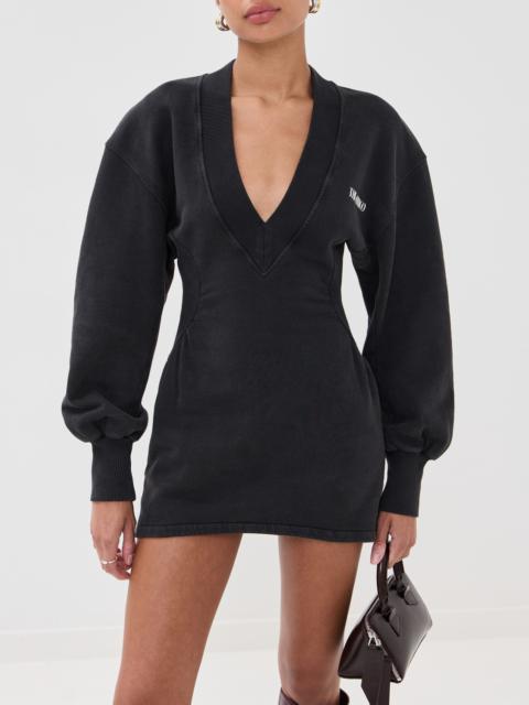 THE ATTICO Long Sleeve V Neck Dress