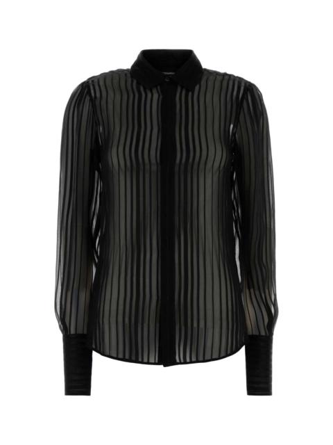 DSQUARED2 Dsquared Women Black Silk Shirt
