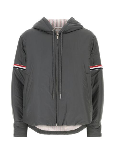 Thom Browne Woman Dark Grey Polyester Down Jacket