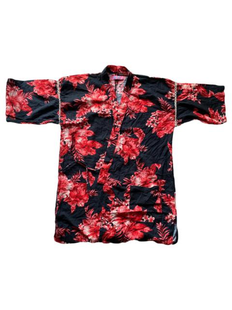 Other Designers Vintage Kimono Floral Full Print Cardigan