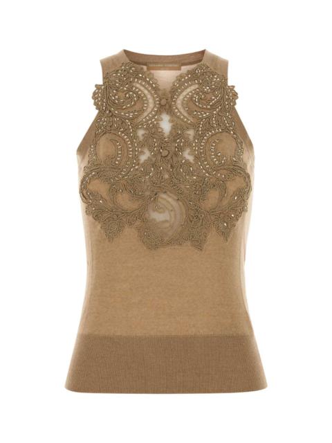 Other Designers Ermanno Scervino Women Camel Wool Vest