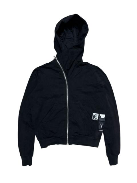 Rick Owens DRKSHDW RICK OWENS DRKSHDW UNSYMMETRICAL ZIPPER HOODIE