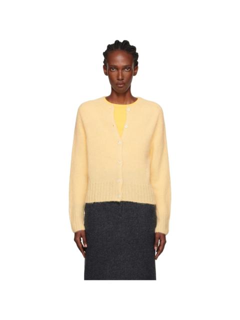 NOTHING WRITTEN Yellow Alpaca Knit Cardigan