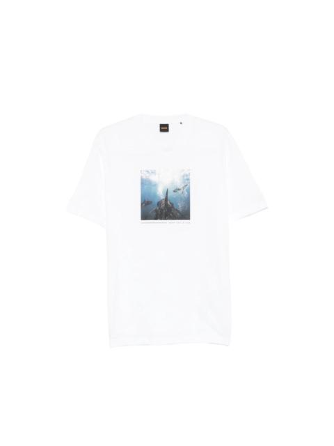 BOSS Boss White T-Shirts & Vests - T-Shirts Men
