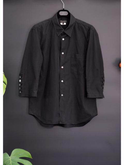 Comme des Garçons Homme Plus Comme des Garcons Homme Plus black shirt with 3/4 sleeves