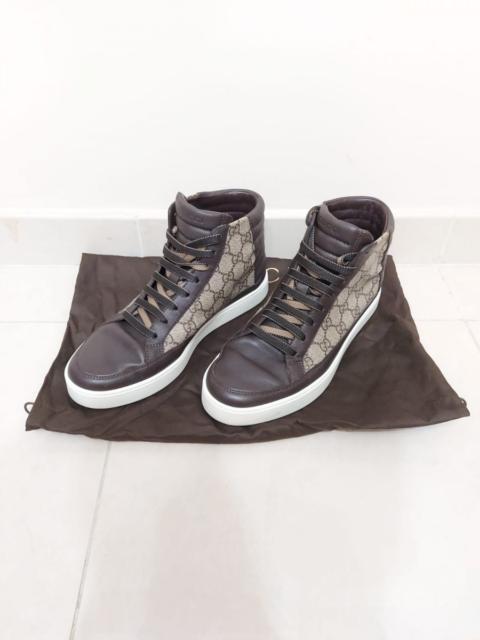 GUCCI Miro Soft Tessuto GG Supreme Canvas Leather Sneaker