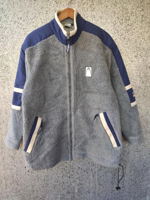 Other Designers Vintage Head fleece sweater spell out zipper jacket