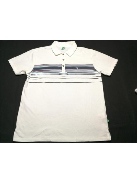 Other Designers Vintage - Hang Ten Chest Striped Polo Tee Surf Style Cool Design