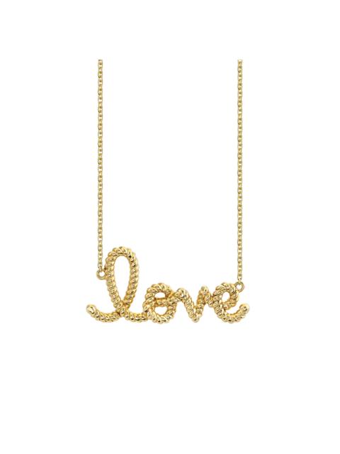 SYDNEY EVAN Medium Love Script Rope Necklace