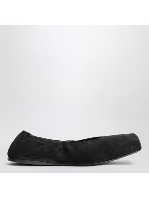 Alaïa Alaia Two-Tone Ballerina With Square Toe In Brown Women