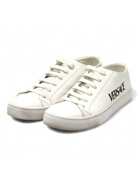 VERSACE Logo Leather Men’s Low-Top Sneakers White EU 41 US 8 - Mint