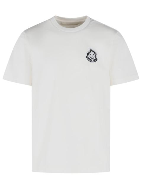 Moncler Moncler White Cotton T-Shirt Men