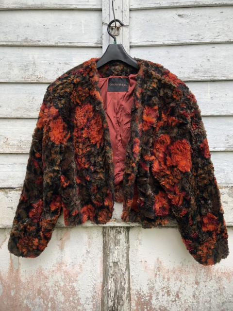 Other Designers Vintage - Breckenridge Acrylic Fur Cropped Unbuttoned Jacket