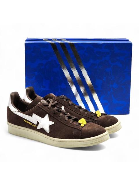 adidas Adidas x BAPE Campus 80s Suede Sneakers 30th Anniversary Brown IF3379 US 10.5
