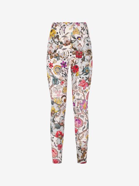 Roberto Cavalli Florentine Flowers Print Leggings