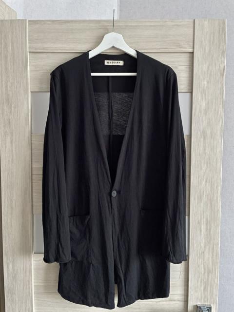 Other Designers Lentrian Black Anatomical Lightweight One Button Cardigan M