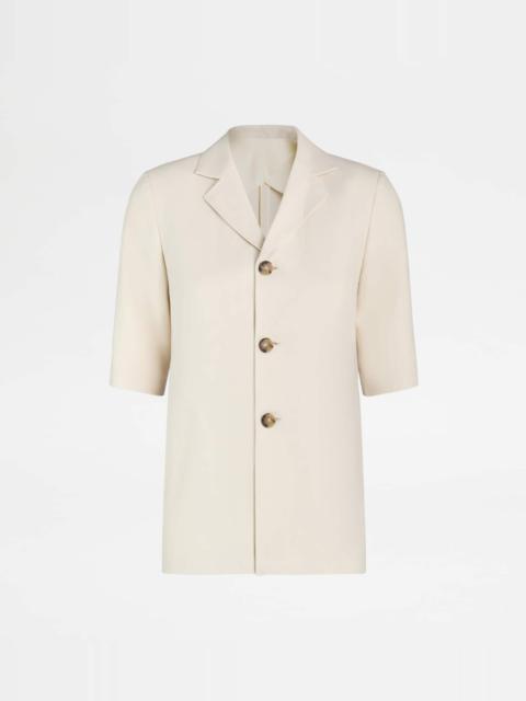 Tod's JACKET IN LINEN - WHITE