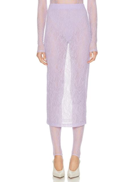 WARDROBE.NYC Lace Tube Skirt