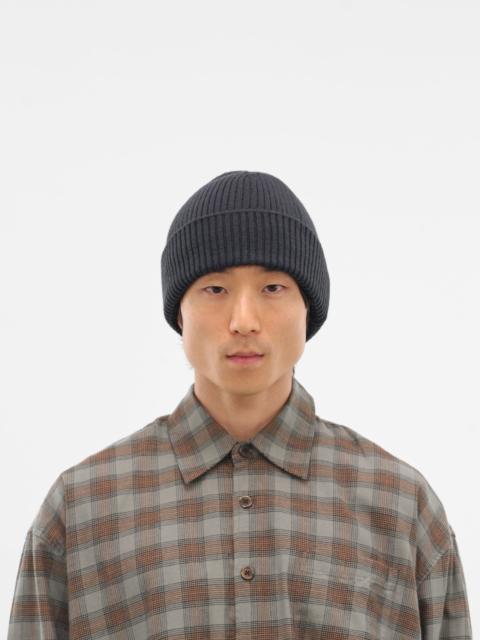 Our Legacy Black Rib-Knit Wool Beanie