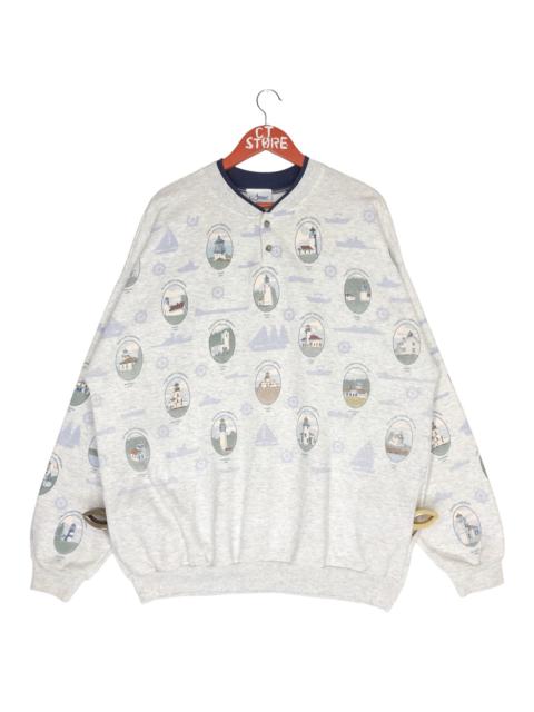 Other Designers Vintage - Vintage United State Lighthouse Sweaters Full Print
