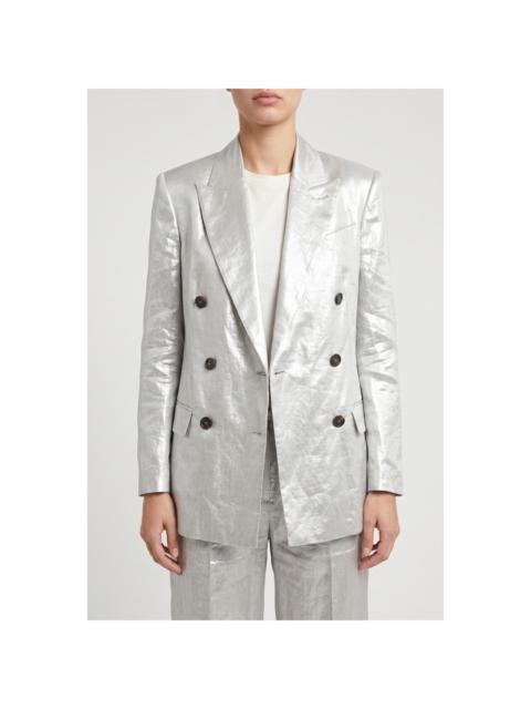 Brunello Cucinelli Brunello Cucinelli Light Silver Linen Suit