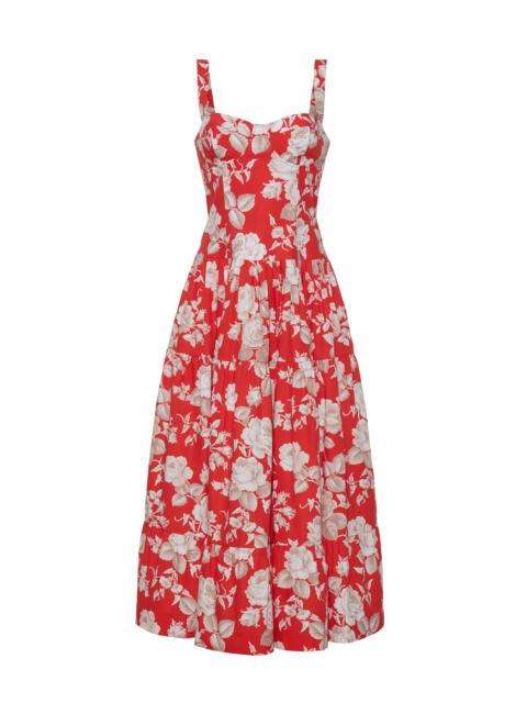 Cara Cara Santiago Midi Dress
An Entrance-Making Dress Featuring A Sculptural Bodice And Romantic Tiered Skirt