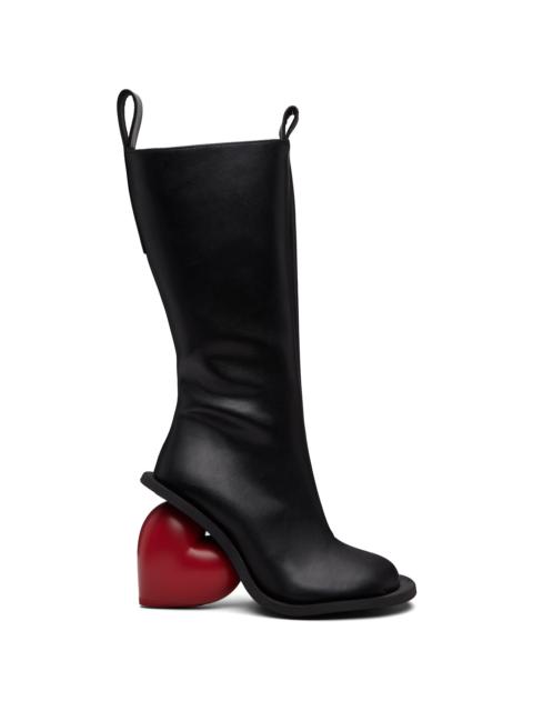 YUME YUME Black & Red Love Tall Boots