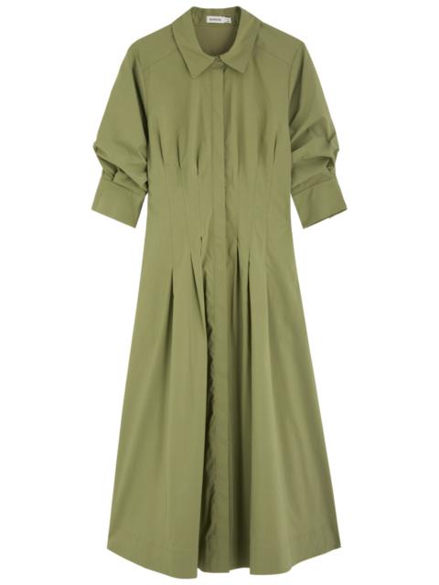 SIMKHAI Simkhai Jazz Cotton-blend Poplin Midi Shirt Dress
