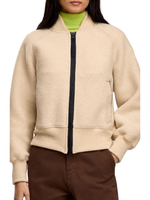 Canada Goose Canada Goose Sierra High Pile Fleece Bomber in Light Tan at Nordstrom