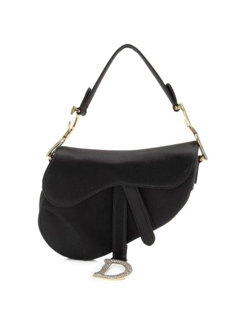 Dior Dior Black Crystal & Satin Saddle Mini Bag (Authentic Pre-Loved)