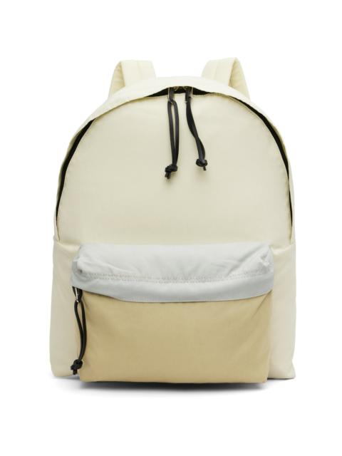 AURALEE Off-White & Beige AETA Edition Backpack