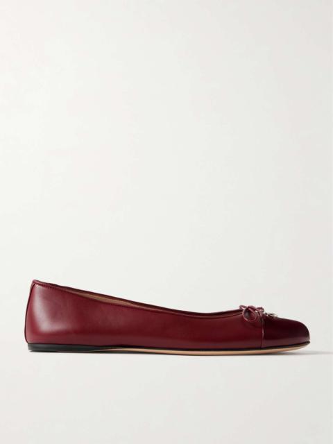 New Marmont GG leather ballet flats Red