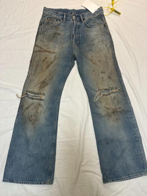 Acne Studios Acne Studios Mud-Dyed Distressed Denim Jeans