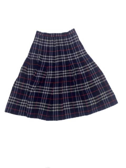 Other Designers Burberry × Vintage - VINTAGE BURBERRY’S LONDON CHECKERED WOOL MAXI SKIRT