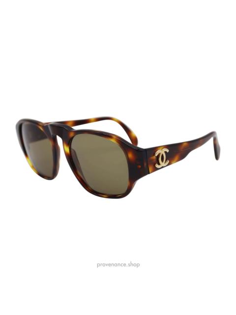 Other Designers Chanel Double CC Sunglasses - Brown Tortoise - 01452