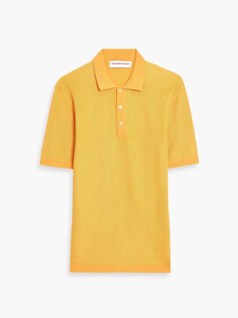 ORLEBAR BROWN Maranon waffle-knit cotton polo shirt