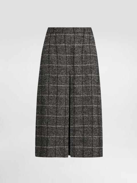 Dolce & Gabbana Wool blend check skirt