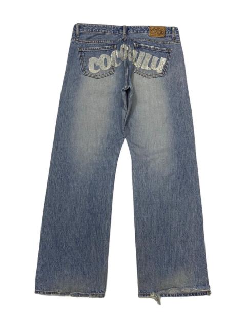 Hysteric Glamour FLARE RUSTY COCOLULU DISTRESSED BAGGY FLARE DENIM JEANS