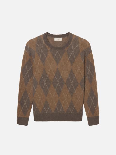 FRAME Argyle Crewneck Sweater