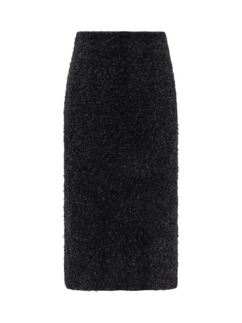 BALENCIAGA Tweed Midi Skirt