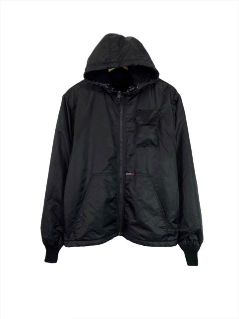 Schott Rare! Schott NYC Black Reversible Knit Hoodie Jacket