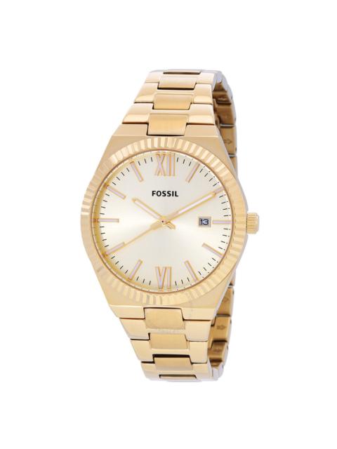 Fossil - Open Box - Fossil Scarlette Quartz Gold Dial Ladies Watch ES5299
