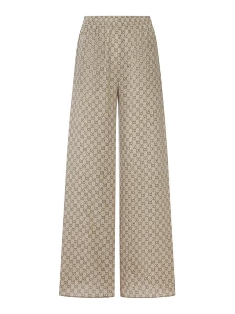 GUCCI Gucci Women Printed Silk Leisure Trousers