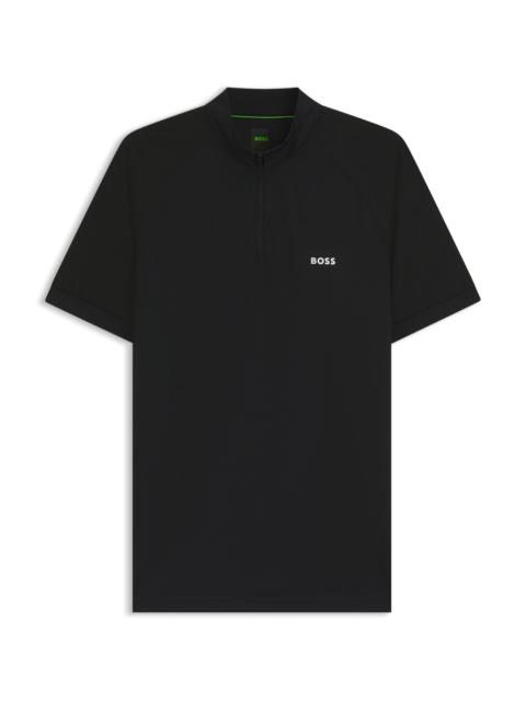 BOSS QUICK-DRY SLIM-FIT POLO SHIRT IN STRETCH RIPSTOP