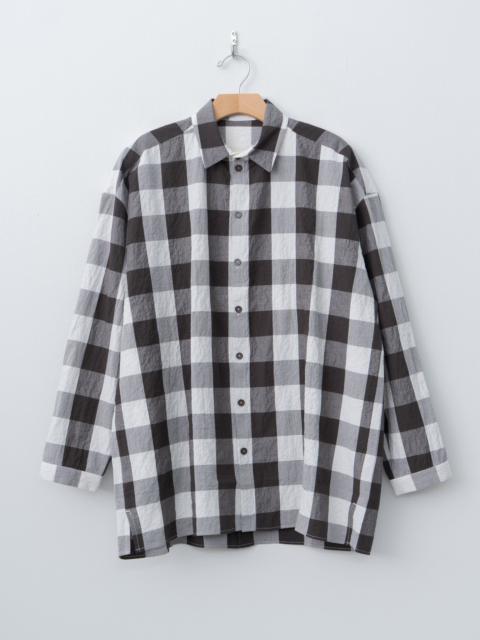 Toogood The Draughtsman Shirt - Tablecloth Gingham Coffee