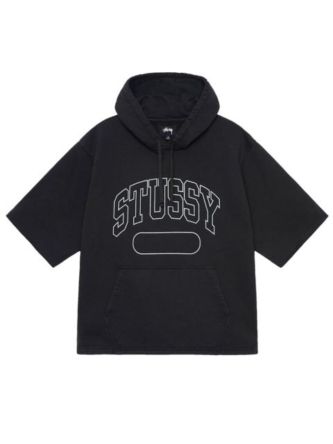 Stüssy Stussy Short-Sleeve Boxy Cropped Hoodie 'Black'