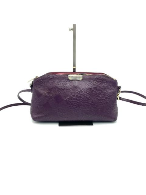 Burberry Burberry Purple Grained Chichester Crossbody Bag Medium